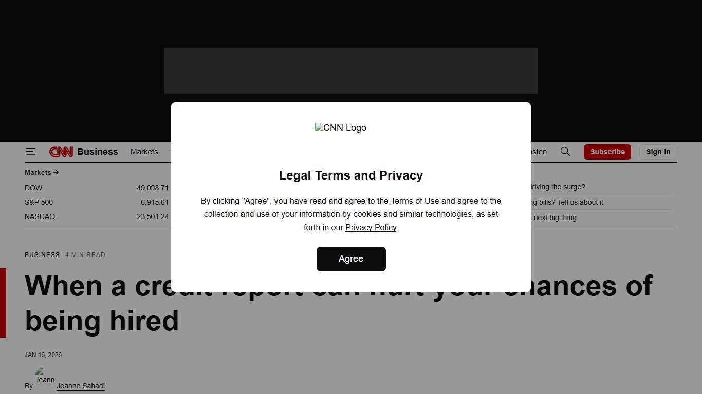 Background checks: When a credit report can hurt your chances of being hired CNN Business